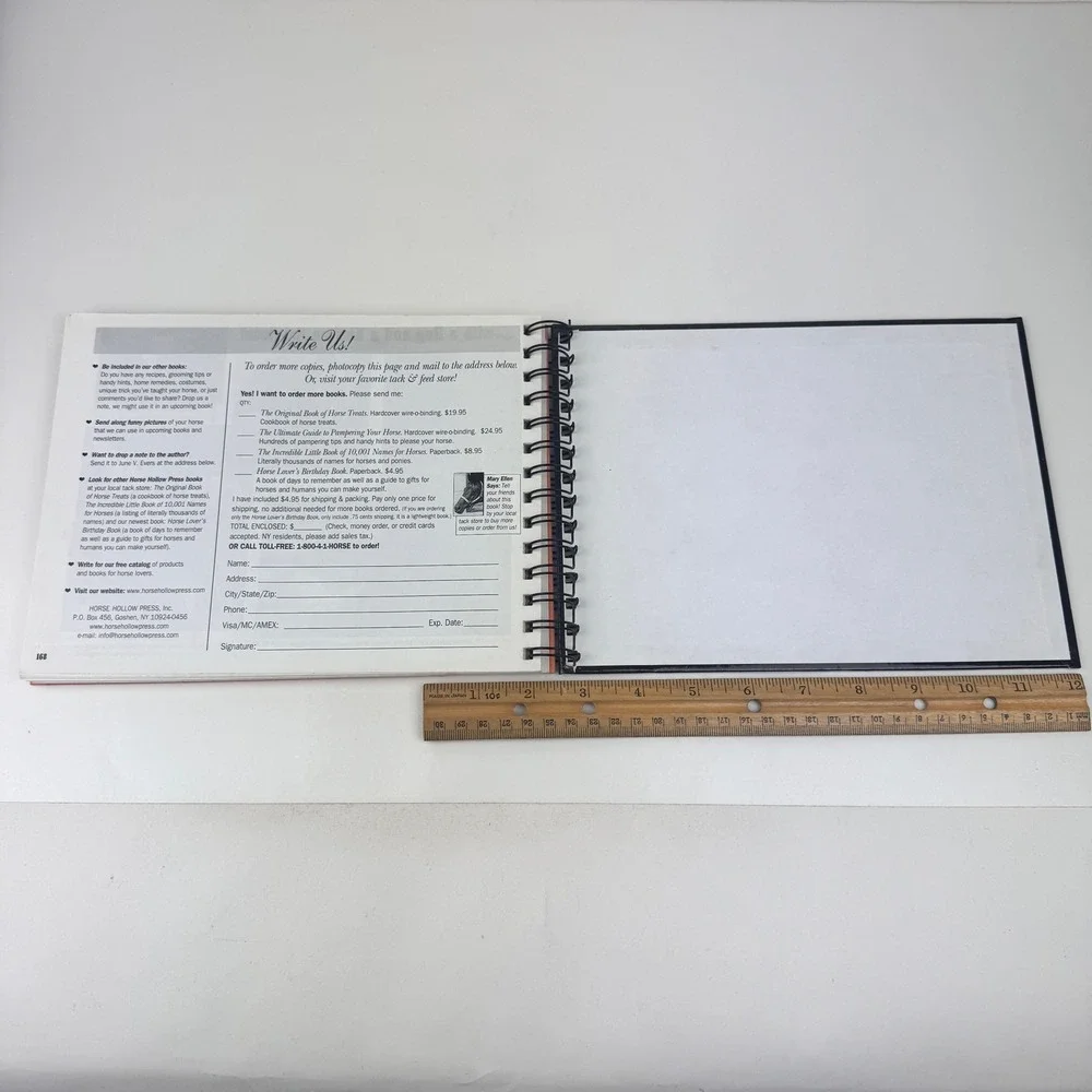Vtg 2001 Ultimate Guide to Pampering your Horse Hardcover Spiral‎ Bound READ